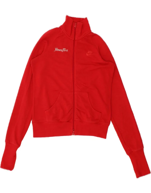 NIKE Womens Graphic Tracksuit Top Jacket UK 10/12 Medium Red Appliqued Jacket Beaded Jacket Sequined Jacket NIKE Womens Graphic Tracksuit Top Jacket UK 10/12 Medium Red Appliqued Jacket Beaded Jacket Sequined Jacket