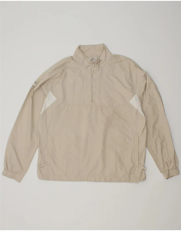 NIKE Womens Pullover Tracksuit Top Jacket US 12/14 Large Beige Polyester Zippered Jacket Buttoned Jacket Snapped Jacket NIKE Womens Pullover Tracksuit Top Jacket US 12/14 Large Beige Polyester Zippered Jacket Buttoned Jacket Snapped Jacket