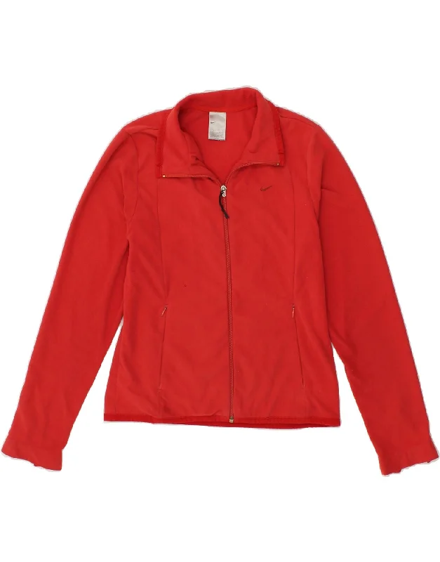 NIKE Womens Tracksuit Top Jacket UK 10/12 Medium Red One-Shoulder Jacket Off-the-Shoulder Jacket Asymmetrical Jacket NIKE Womens Tracksuit Top Jacket UK 10/12 Medium Red One-Shoulder Jacket Off-the-Shoulder Jacket Asymmetrical Jacket