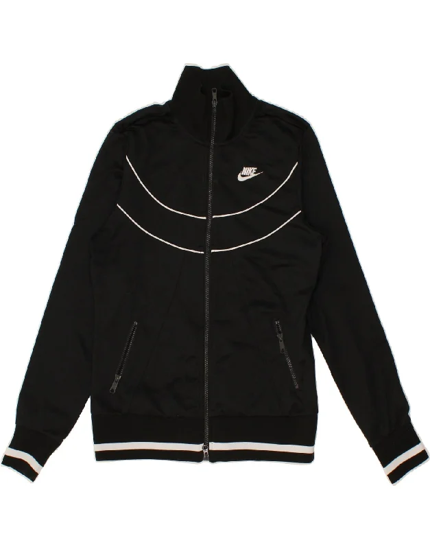 NIKE Womens Tracksuit Top Jacket UK 14/16 Large Black Polyester Cotton Jacket Linen Jacket Terry Jacket NIKE Womens Tracksuit Top Jacket UK 14/16 Large Black Polyester Cotton Jacket Linen Jacket Terry Jacket