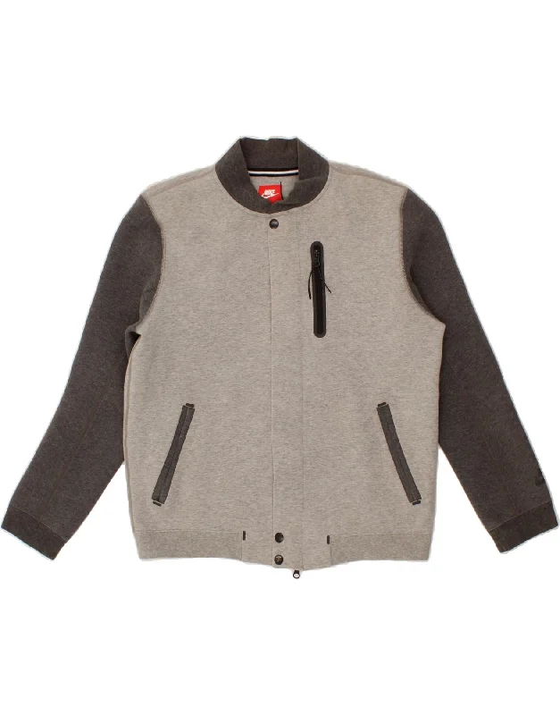 NIKE Womens Tracksuit Top Jacket UK 16 Large Grey Colourblock Cotton Satin Jacket Silk Jacket Chiffon Jacket NIKE Womens Tracksuit Top Jacket UK 16 Large Grey Colourblock Cotton Satin Jacket Silk Jacket Chiffon Jacket