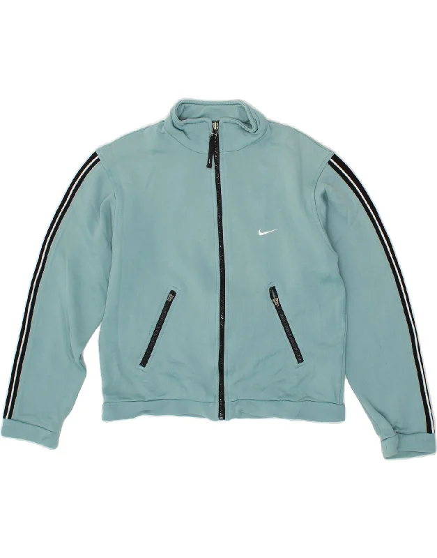 NIKE Womens Tracksuit Top Jacket US 4/6 Small Blue Colourblock Nylon Hooded Jacket Caped Jacket Shawl Collar Jacket NIKE Womens Tracksuit Top Jacket US 4/6 Small Blue Colourblock Nylon Hooded Jacket Caped Jacket Shawl Collar Jacket