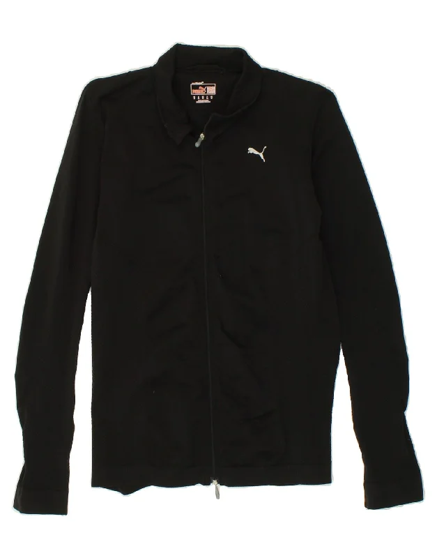 PUMA Womens Tracksuit Top Jacket UK 12 Medium Black Polyamide Welt Pockets Slit Pockets Flap Pockets PUMA Womens Tracksuit Top Jacket UK 12 Medium Black Polyamide Welt Pockets Slit Pockets Flap Pockets
