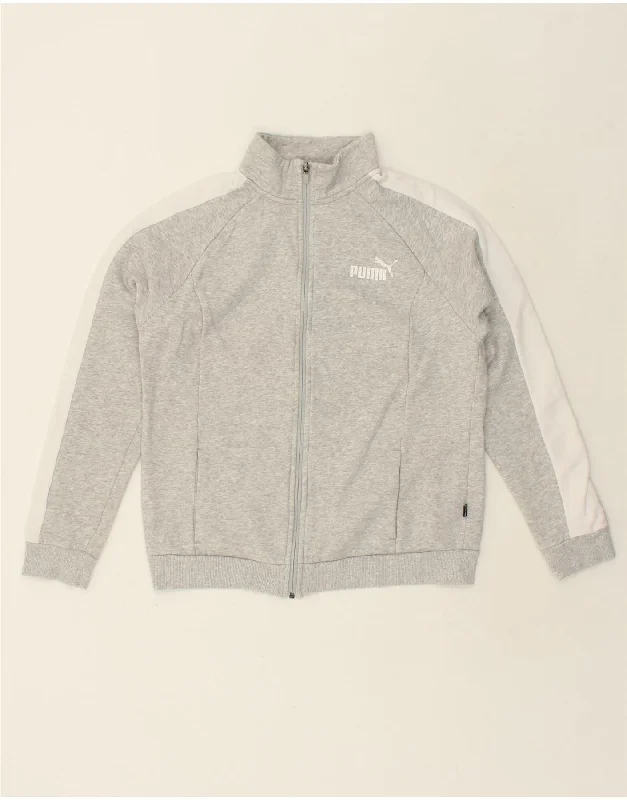 PUMA Womens Tracksuit Top Jacket UK 16 Large Grey Polyester Print Jacket Jacquard Jacket Embroidered Jacket PUMA Womens Tracksuit Top Jacket UK 16 Large Grey Polyester Print Jacket Jacquard Jacket Embroidered Jacket