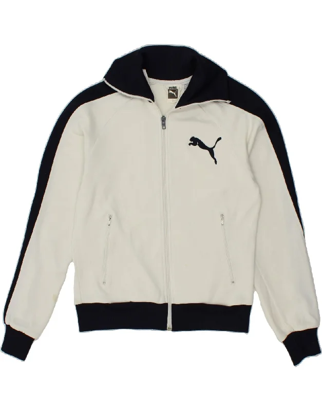 PUMA Womens Tracksuit Top Jacket UK 6 XS White Colourblock Polyester Jersey Jacket Tulle Jacket Batik Jacket PUMA Womens Tracksuit Top Jacket UK 6 XS White Colourblock Polyester Jersey Jacket Tulle Jacket Batik Jacket