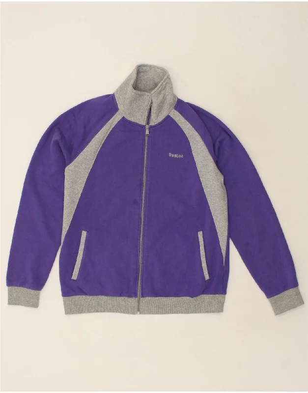 REEBOK Womens Tracksuit Top Jacket UK 20/22 XL Purple Colourblock Cotton Faux Fur Fabric Real Fur Fabric Shearling Fabric REEBOK Womens Tracksuit Top Jacket UK 20/22 XL Purple Colourblock Cotton Faux Fur Fabric Real Fur Fabric Shearling Fabric