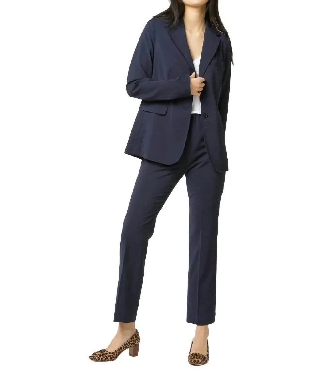 Sarah Jacket In Navy Stretch Wool Seersucker Striped Jacket Polka Dot Jacket Floral Jacket Sarah Jacket In Navy Stretch Wool Seersucker Striped Jacket Polka Dot Jacket Floral Jacket