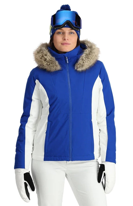 Spyder Vida Jacket Womens 2024 Electric Blue Notch Collar Peter Pan Collar Cowl Neck Spyder Vida Jacket Womens 2024 Electric Blue Notch Collar Peter Pan Collar Cowl Neck