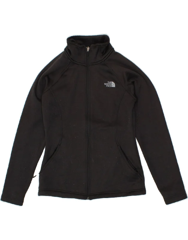 THE NORTH FACE Womens Tracksuit Top Jacket UK 10 Small Black Polyester Chenille Jacket Brocade Jacket Lace Jacket