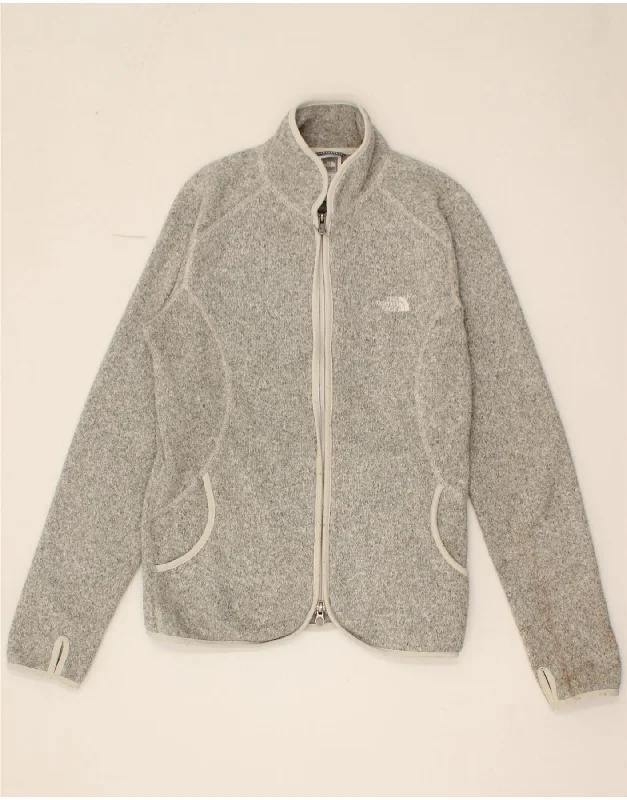THE NORTH FACE Womens Tracksuit Top Jacket UK 14 Medium Grey Polyester Faux Fur Jacket Real Fur Jacket Shearling Jacket THE NORTH FACE Womens Tracksuit Top Jacket UK 14 Medium Grey Polyester Faux Fur Jacket Real Fur Jacket Shearling Jacket