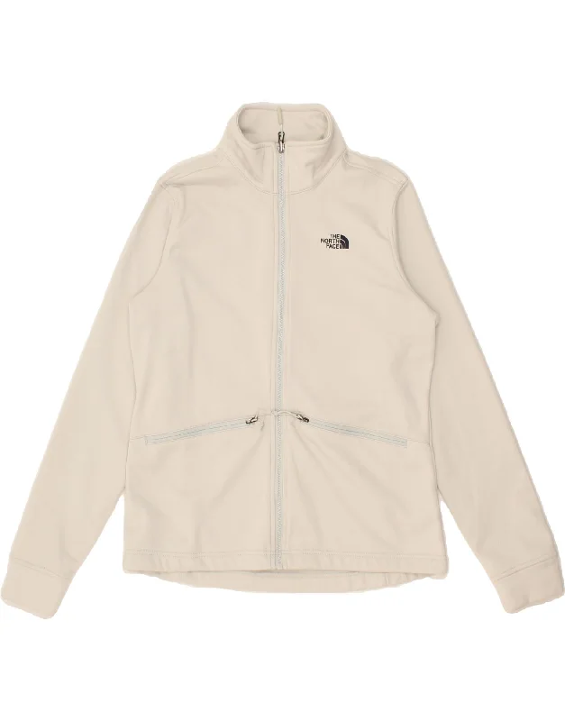 THE NORTH FACE Womens Tracksuit Top Jacket UK 16 Large Grey Polyester Satin Jacket Silk Jacket Chiffon Jacket