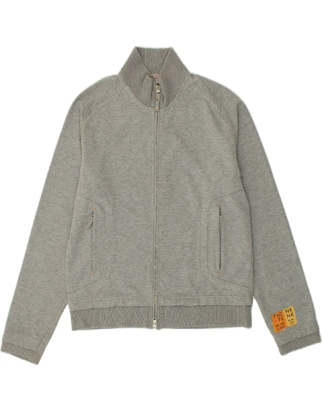 THINK PINK Womens Tracksuit Top Jacket UK 16 Large Grey Cotton Satin Jacket Silk Jacket Chiffon Jacket THINK PINK Womens Tracksuit Top Jacket UK 16 Large Grey Cotton Satin Jacket Silk Jacket Chiffon Jacket