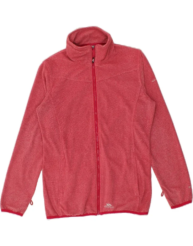 TRESPASS Womens Tracksuit Top Jacket UK 12 Medium Pink Polyester Snapped Jacket Toggled Jacket Drawstring Jacket TRESPASS Womens Tracksuit Top Jacket UK 12 Medium Pink Polyester Snapped Jacket Toggled Jacket Drawstring Jacket