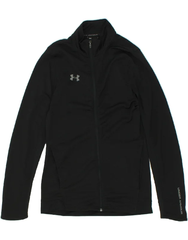 UNDER ARMOUR Womens Tracksuit Top Jacket UK 10 Small Black Polyester Lace Jacket Ribbed Jacket Sequined Jacket UNDER ARMOUR Womens Tracksuit Top Jacket UK 10 Small Black Polyester Lace Jacket Ribbed Jacket Sequined Jacket