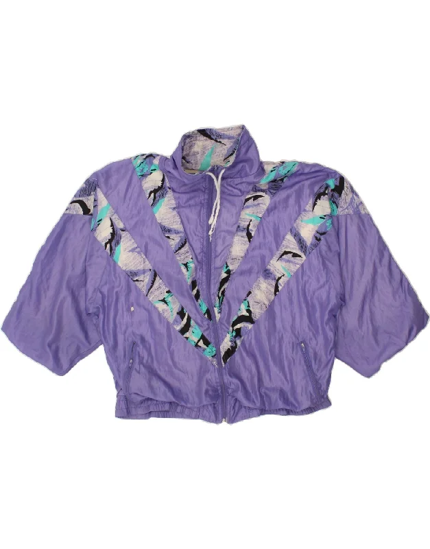 VINTAGE Womens Short Sleeve Tracksuit Top Jacket EU 44 XL Purple Satin Jacket Silk Jacket Chiffon Jacket VINTAGE Womens Short Sleeve Tracksuit Top Jacket EU 44 XL Purple Satin Jacket Silk Jacket Chiffon Jacket