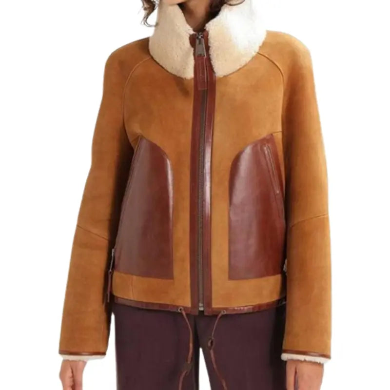 Womens Shearling Collar Leather Jacket Plaid Jacket Tartan Jacket Houndstooth Jacket Womens Shearling Collar Leather Jacket Plaid Jacket Tartan Jacket Houndstooth Jacket