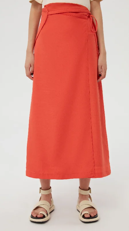 Long Plain Skirt a-line skirt cut