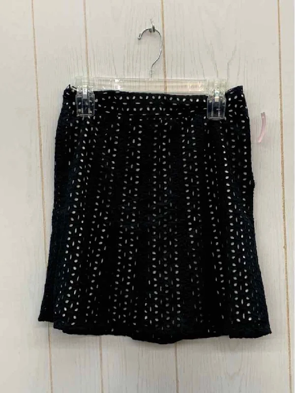 Ann Taylor Black Womens Size 2P Skirt denim skirt classic