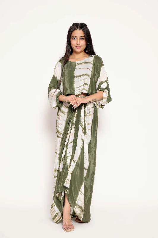 Baggy-TankTop DhotiSkirt Coord tiered skirt playful