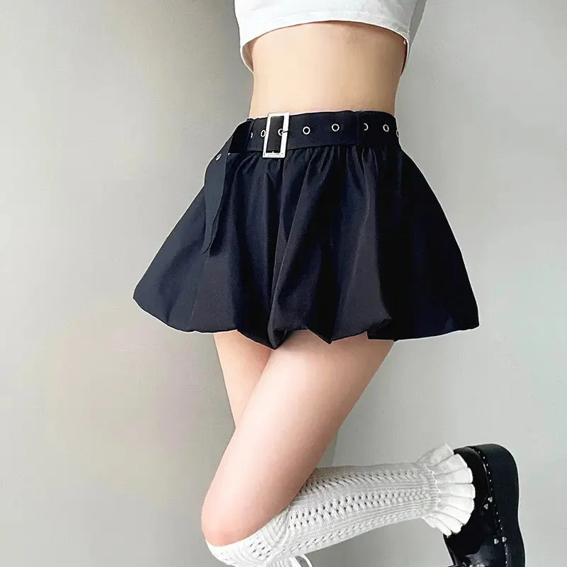 'Bloom' Dark Buckle Bubble Skirts vintage skirt charm