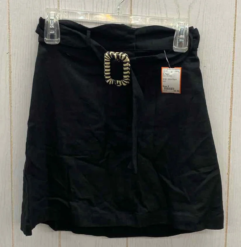 Blu Pepper Black Womens Size 8 Skirt