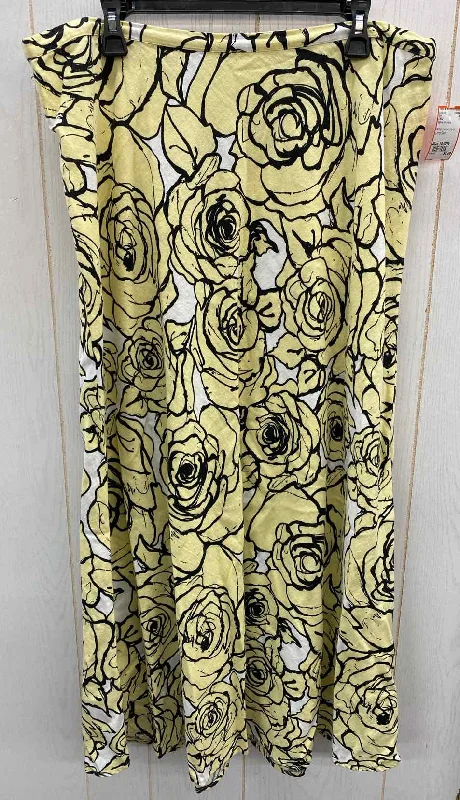 CATO Yellow Womens Size 18/20W Skirt