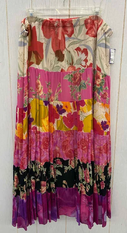 Coldwater Creek Multi-Color Womens Size 16 Skirt velvet skirt rich