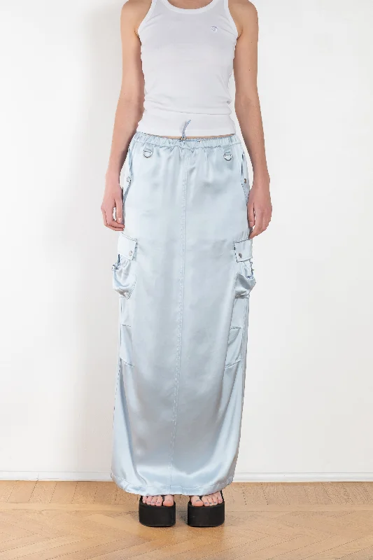 Satin Cargo Skirt leather skirt bold