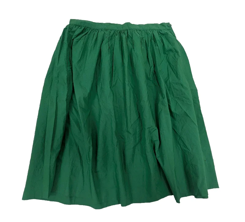 GANT Women's Hulk Green Cotton Poplin Skirt 440821 a-line skirt cut