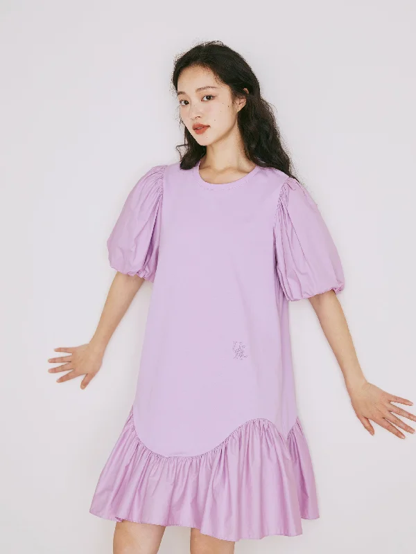 Glutinous Purple Elegant Skirt cashmere skirt rich