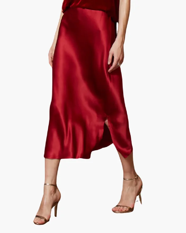 GO LONG FOR IT SKIRT IN BARN leather skirt sleek