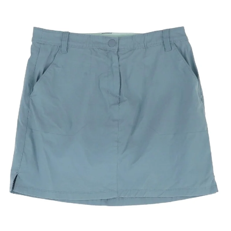 Gray Solid Mini Skirt denim skirt trendy
