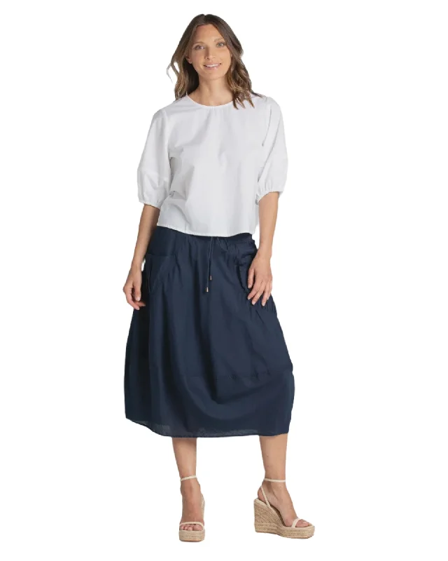 Guru Skirt Navy velvet skirt luxurious
