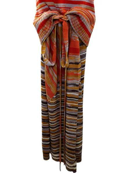 Jonathan Simkhai Size M ORANGE AND PURPLE Skirt cashmere skirt fine