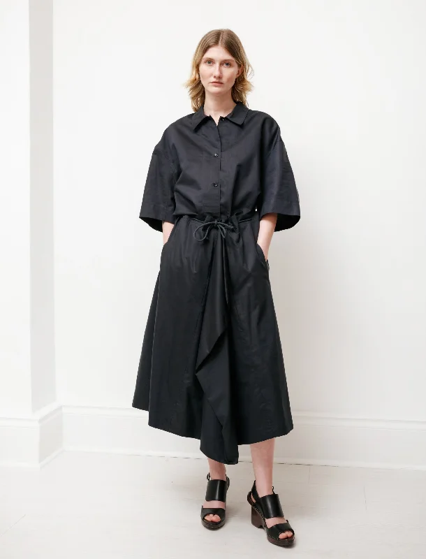 Loose Skirt Marine Black