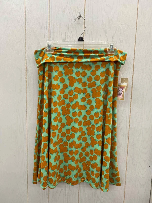 Lularoe Green Womens Size 12/14 Skirt leather skirt refined