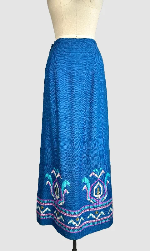 MAMA MIA Vintage 70s Greek Maxi Skirt • Small lightweight skirt design