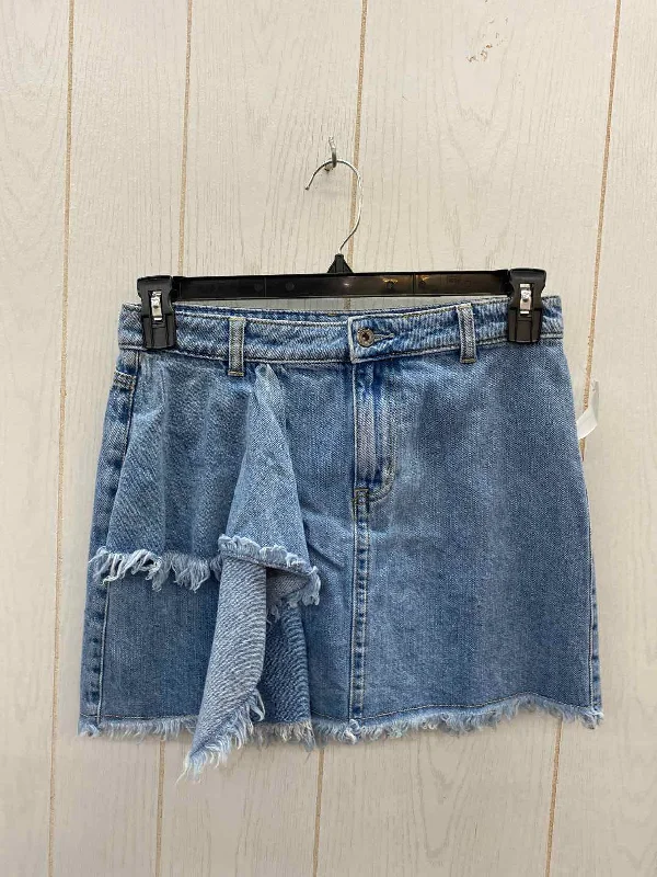 Melrose & Market Blue Womens Size 3/4 Skirt corduroy skirt comfortable