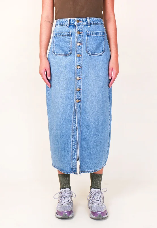 Sailor Skirt - Azure wool skirt sturdy