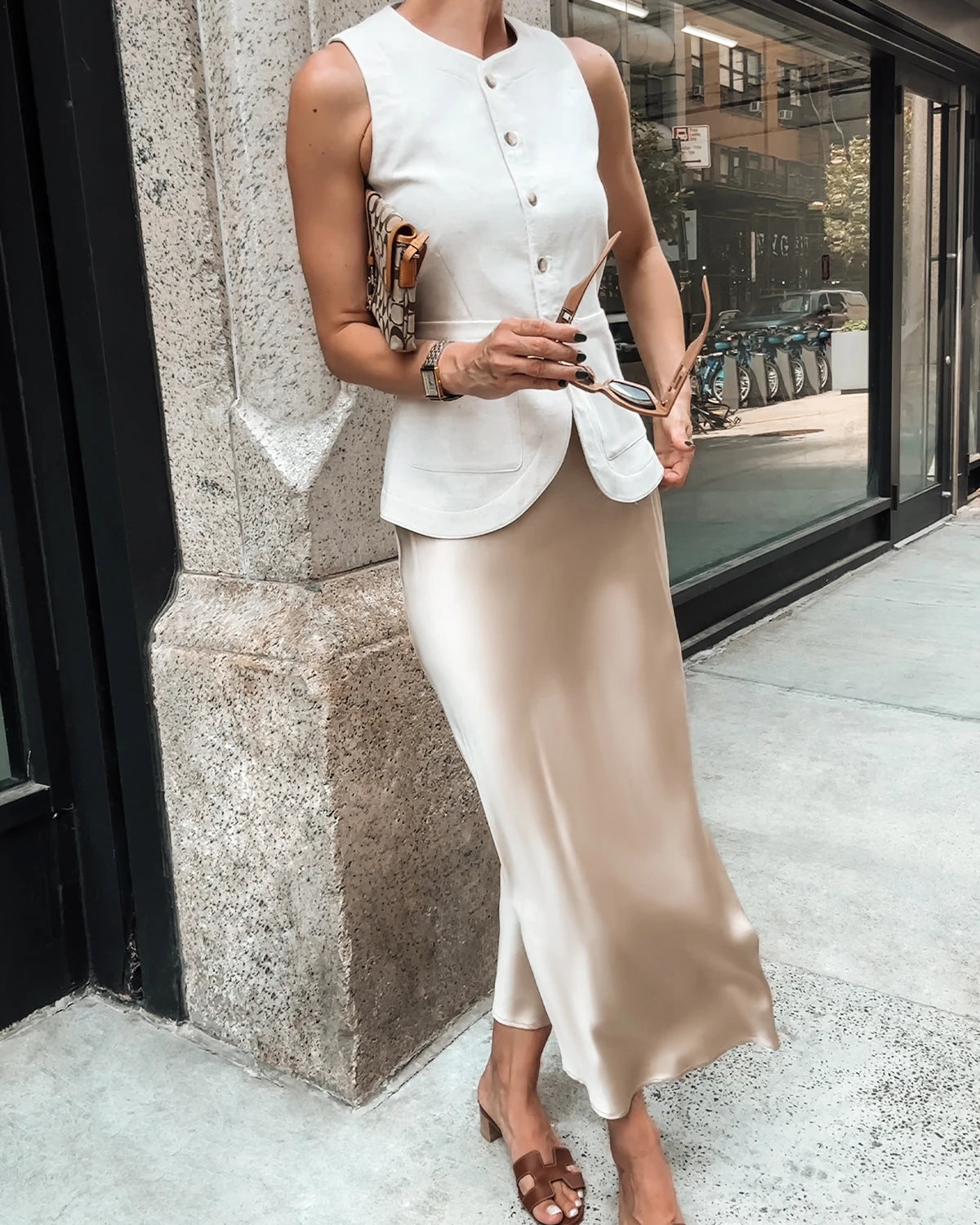 22 Momme Silk Maxi Skirt wool skirt breathable