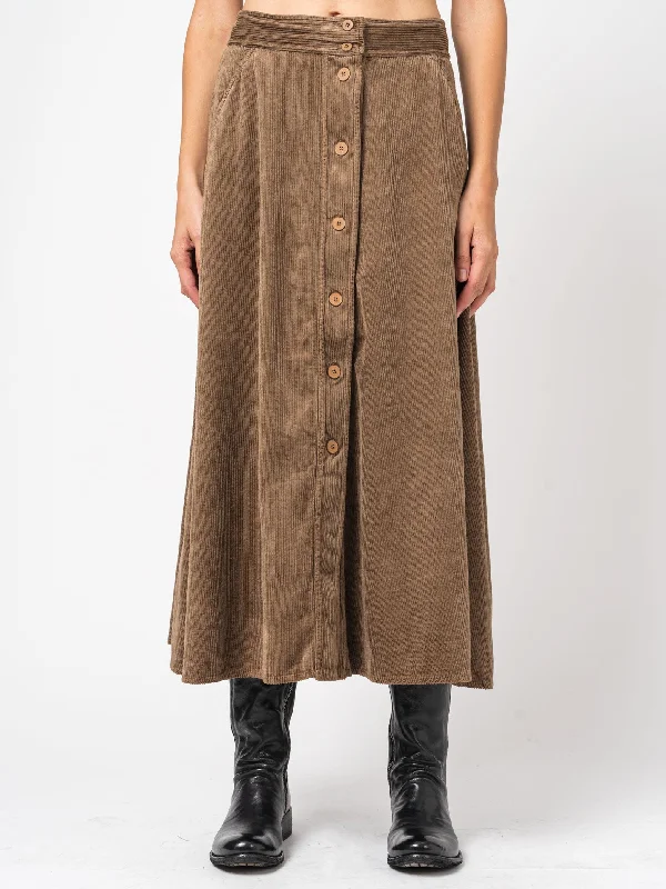 Long Skirt with Buttons cashmere skirt soft