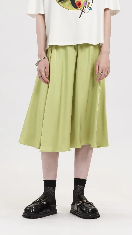 Smocking Skirt corduroy skirt comfortable