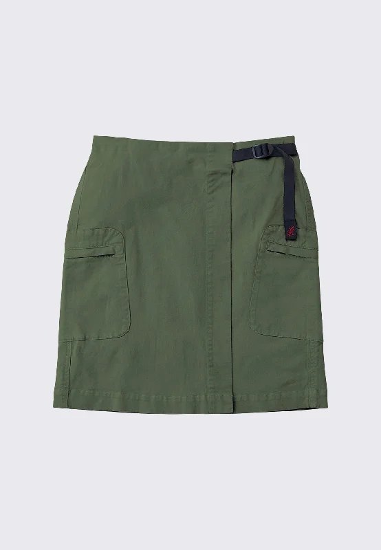 Wrap Skirt - Olive boho skirt vibe